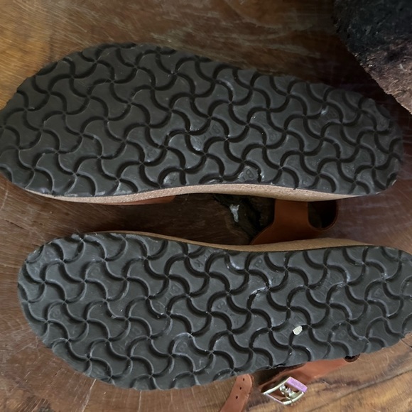 Papillio Tan Leather Sandals with Buckle - Picture 2 of 4